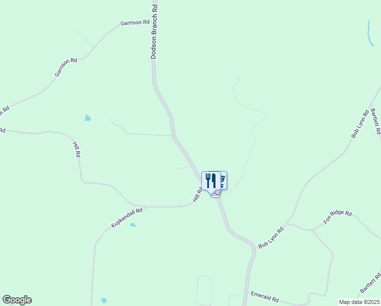 map of restaurants, bars, coffee shops, grocery stores, and more near 5953 Dodson Branch Road in Cookeville