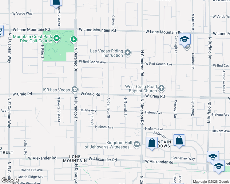 map of restaurants, bars, coffee shops, grocery stores, and more near 4418 Desert Bloom Court in Las Vegas