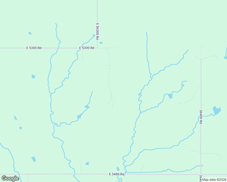 map of restaurants, bars, coffee shops, grocery stores, and more near 53402 South 36325 Road in Cleveland