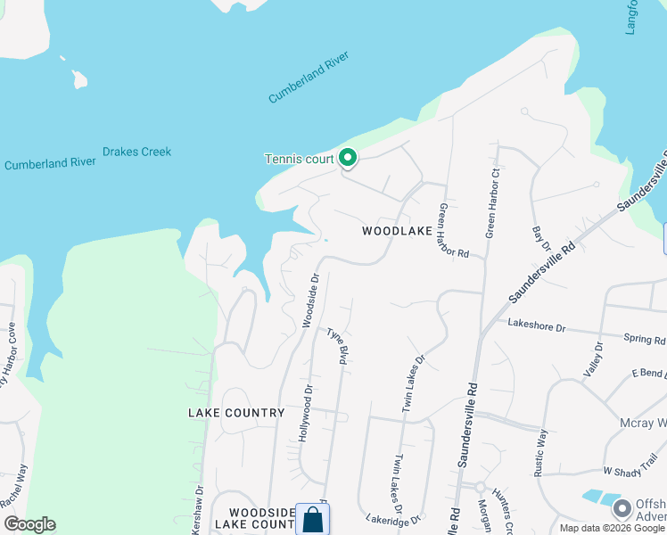 map of restaurants, bars, coffee shops, grocery stores, and more near 416 Hollywood Drive in Green Hill