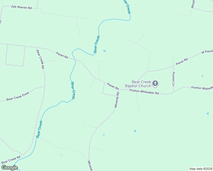 map of restaurants, bars, coffee shops, grocery stores, and more near 2795 Paran Road in Cookeville