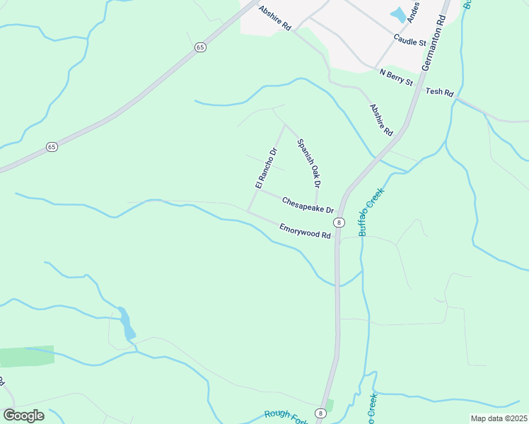 map of restaurants, bars, coffee shops, grocery stores, and more near 2013 Emorywood Road in Rural Hall