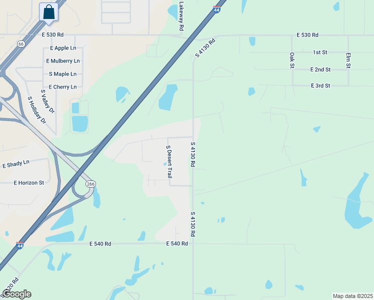 map of restaurants, bars, coffee shops, grocery stores, and more near 25556 South 4130 Road in Claremore