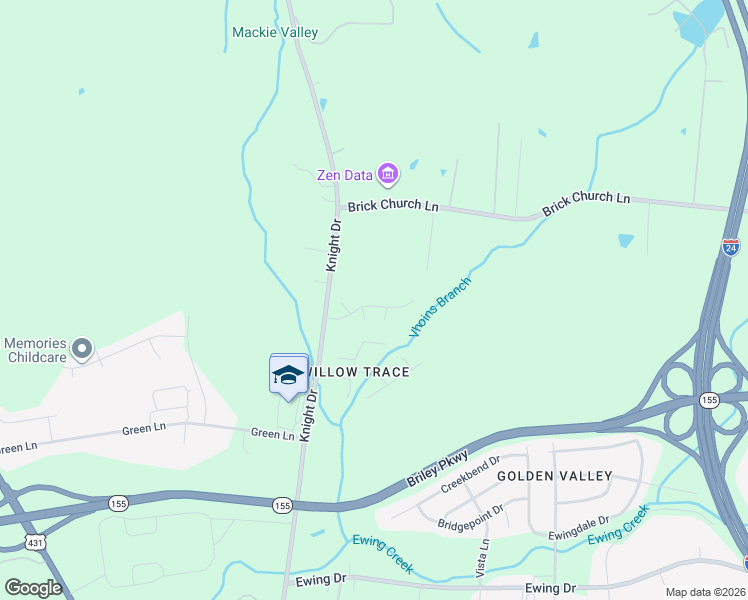 map of restaurants, bars, coffee shops, grocery stores, and more near 1537 Emerald Bay Boulevard in Nashville