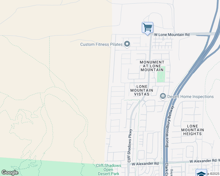 map of restaurants, bars, coffee shops, grocery stores, and more near 4457 Western Front Street in Las Vegas