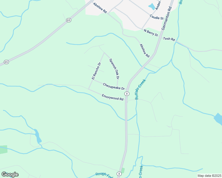 map of restaurants, bars, coffee shops, grocery stores, and more near 2048 Chesapeake Dr in Rural Hall