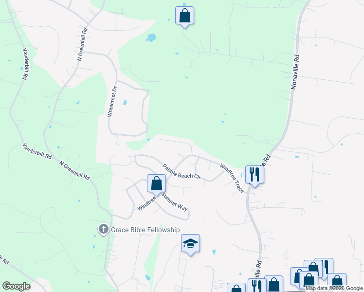 map of restaurants, bars, coffee shops, grocery stores, and more near 700 Veneta View Drive in Mt. Juliet