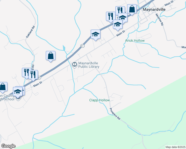 map of restaurants, bars, coffee shops, grocery stores, and more near 137 Bowman Ln in Maynardville