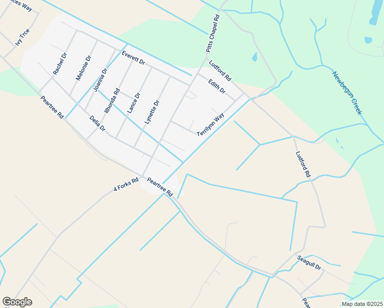 map of restaurants, bars, coffee shops, grocery stores, and more near 107 Charlene Drive in Elizabeth City