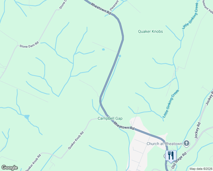 map of restaurants, bars, coffee shops, grocery stores, and more near Highway 351 in Chuckey