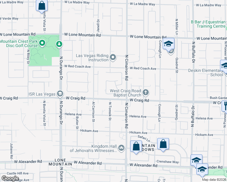 map of restaurants, bars, coffee shops, grocery stores, and more near 8084 Silver King Drive in Las Vegas