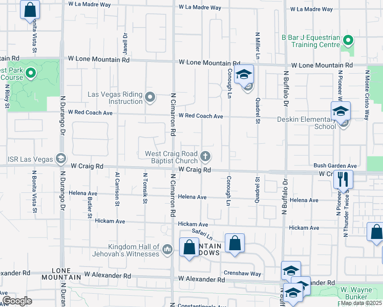 map of restaurants, bars, coffee shops, grocery stores, and more near 7947 Lookout Rock Circle in Las Vegas
