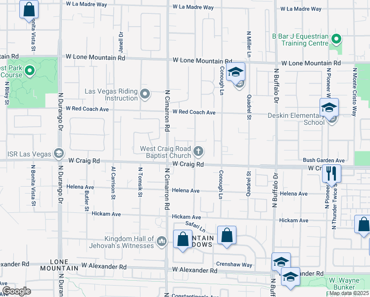 map of restaurants, bars, coffee shops, grocery stores, and more near 7947 Lookout Rock Circle in Las Vegas