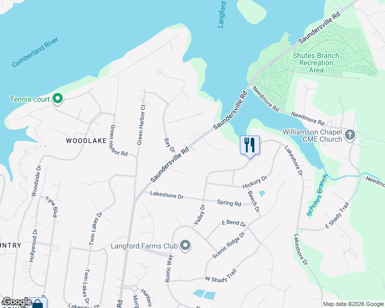 map of restaurants, bars, coffee shops, grocery stores, and more near 5140 Saundersville Road in Green Hill