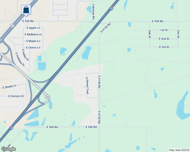 map of restaurants, bars, coffee shops, grocery stores, and more near 25556 South 4130 Road in Claremore