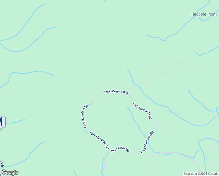 map of restaurants, bars, coffee shops, grocery stores, and more near 257 Fork Mountain Road in Roan Mountain