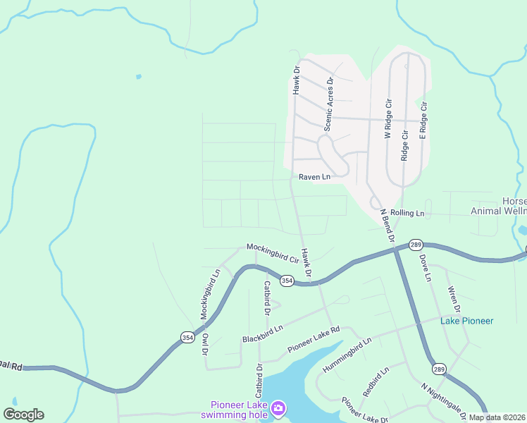map of restaurants, bars, coffee shops, grocery stores, and more near 1000 Peacock Street in Horseshoe Bend