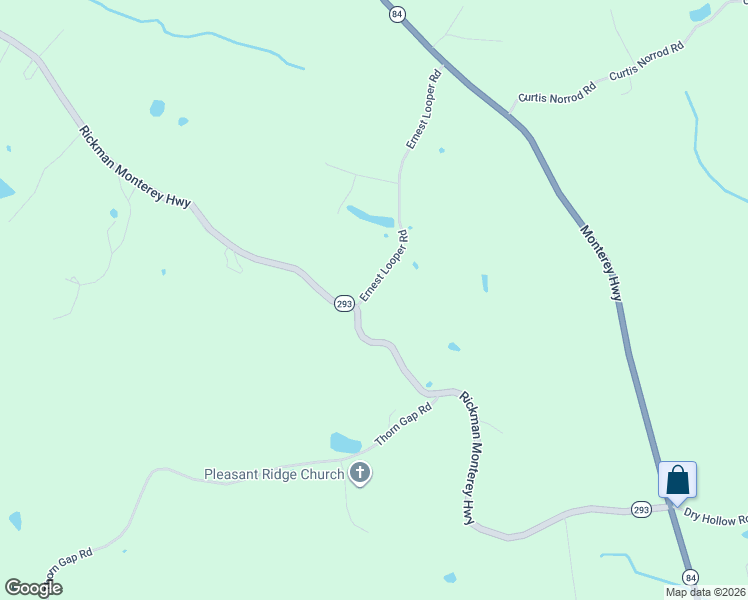 map of restaurants, bars, coffee shops, grocery stores, and more near 1801-1815 Rickman Monterey Highway in Overton