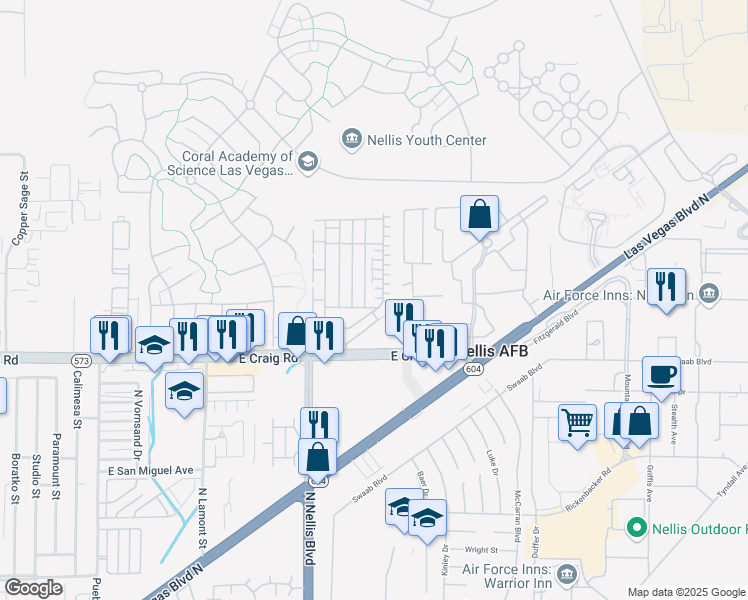 map of restaurants, bars, coffee shops, grocery stores, and more near 4509 Lime Straight Drive in Las Vegas
