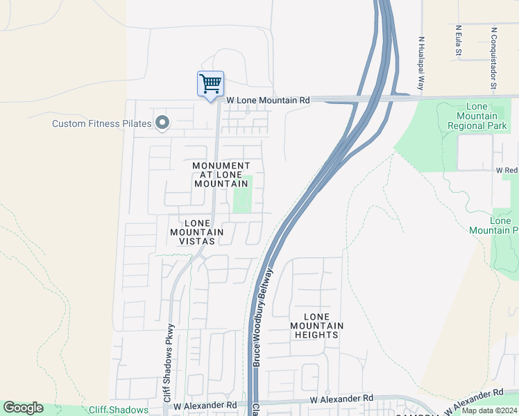 map of restaurants, bars, coffee shops, grocery stores, and more near 10401 Daisy Dawn Court in Las Vegas