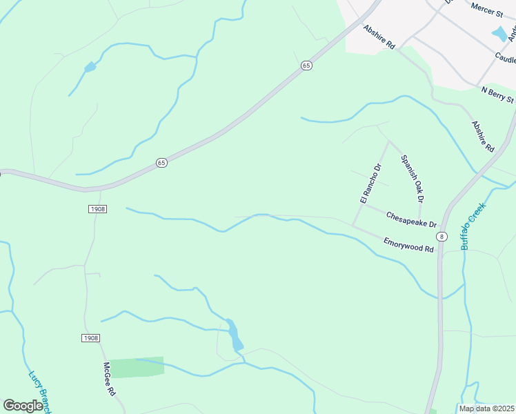map of restaurants, bars, coffee shops, grocery stores, and more near 1910 Emorywood Road in Rural Hall
