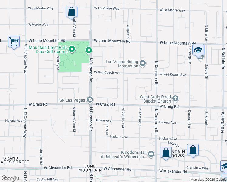 map of restaurants, bars, coffee shops, grocery stores, and more near 8296 Granite Mountain Lane in Las Vegas