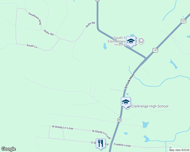 map of restaurants, bars, coffee shops, grocery stores, and more near 858 Kilby Road in Clarkrange