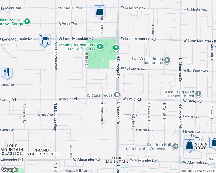 map of restaurants, bars, coffee shops, grocery stores, and more near 8455 Stange Avenue in Las Vegas