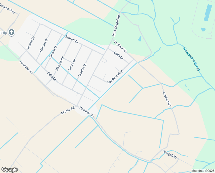 map of restaurants, bars, coffee shops, grocery stores, and more near 111-113 Terrilynn Way in Elizabeth City