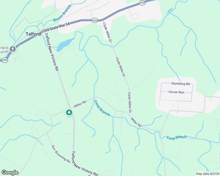 map of restaurants, bars, coffee shops, grocery stores, and more near 354 Quail Landing Court in Telford