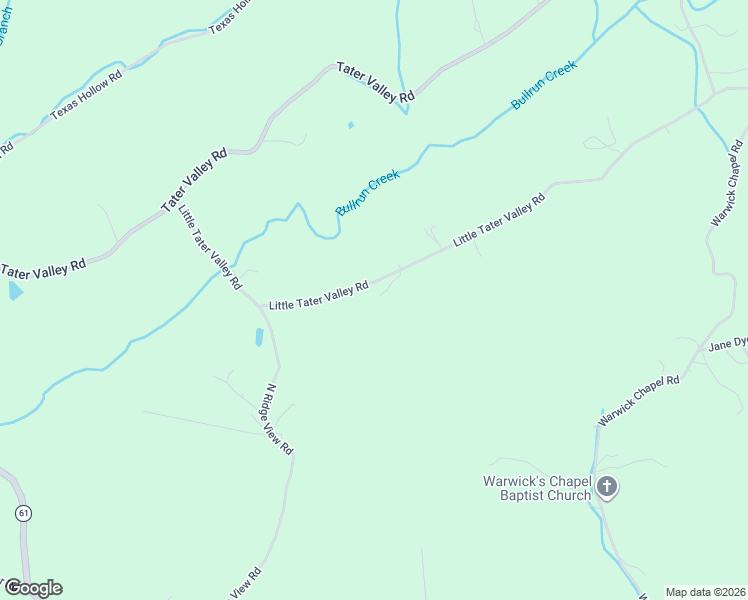 map of restaurants, bars, coffee shops, grocery stores, and more near 262 Little Tater Valley Road in Luttrell