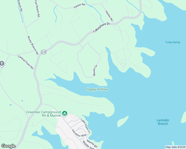 map of restaurants, bars, coffee shops, grocery stores, and more near 315 Blount Cir in Rutledge