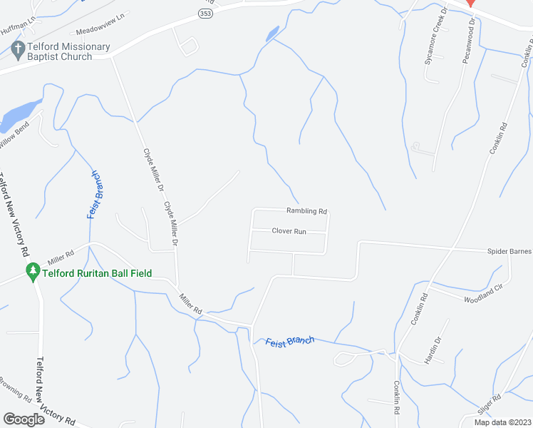 map of restaurants, bars, coffee shops, grocery stores, and more near 326 Rambling Road in Jonesborough