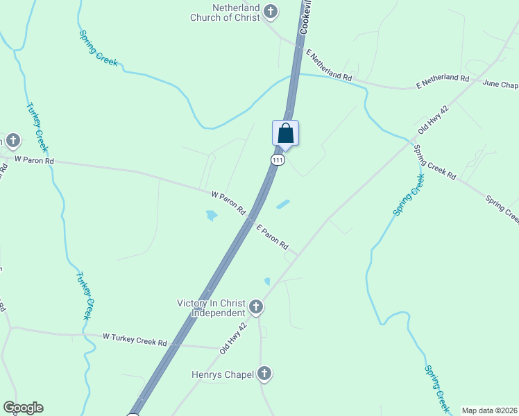map of restaurants, bars, coffee shops, grocery stores, and more near 4579 Cookeville Highway in Cookeville