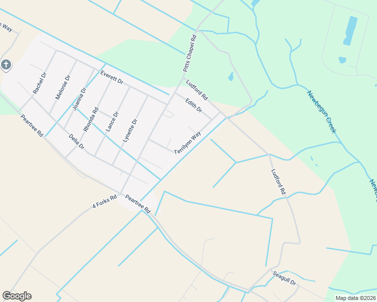 map of restaurants, bars, coffee shops, grocery stores, and more near 117 Terrilynn Way in Elizabeth City