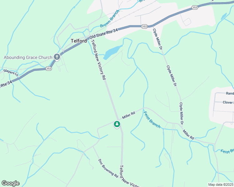 map of restaurants, bars, coffee shops, grocery stores, and more near 210 Telford New Victory Road in Telford
