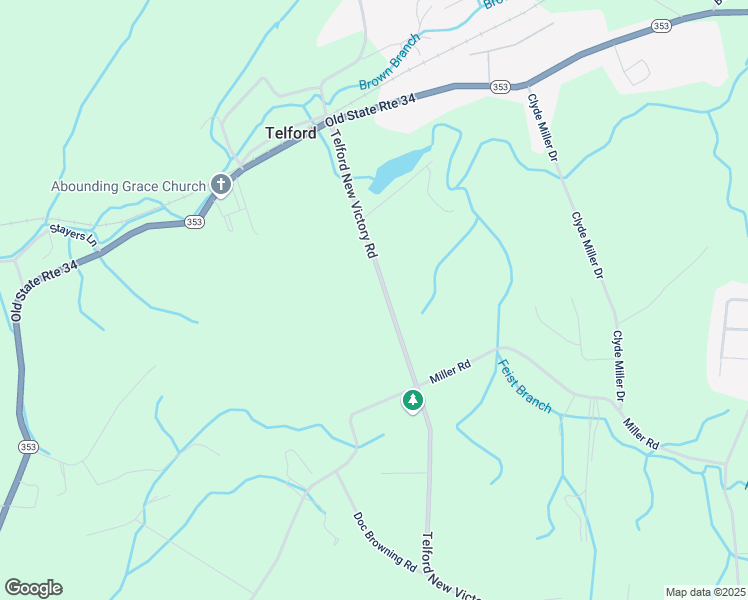 map of restaurants, bars, coffee shops, grocery stores, and more near 210 Telford New Victory Road in Telford