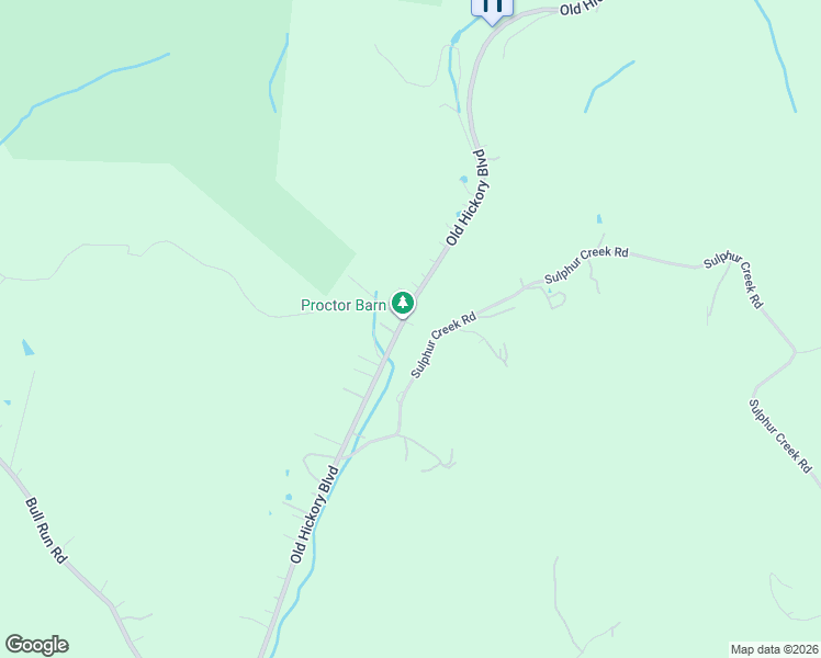 map of restaurants, bars, coffee shops, grocery stores, and more near 5610 Old Hickory Boulevard in Nashville