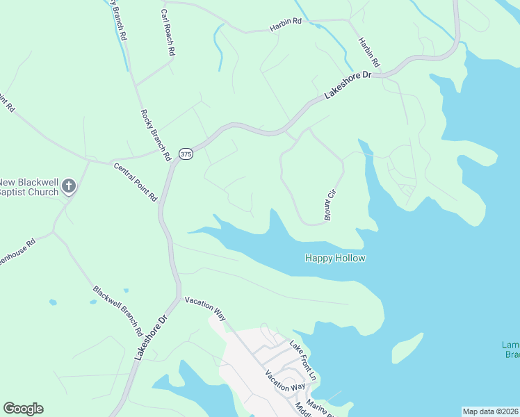 map of restaurants, bars, coffee shops, grocery stores, and more near 374 Cherokee Cove in Rutledge