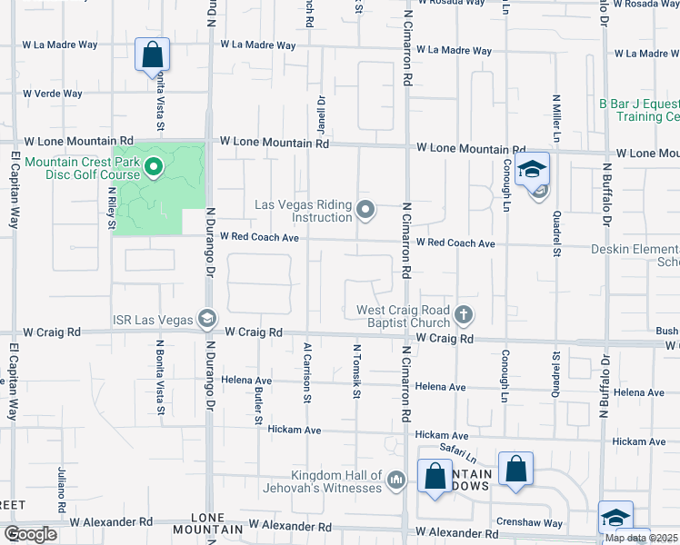 map of restaurants, bars, coffee shops, grocery stores, and more near 8138 Yucca Springs Drive in Las Vegas