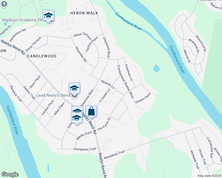 map of restaurants, bars, coffee shops, grocery stores, and more near 800 Tamarack North in Nashville