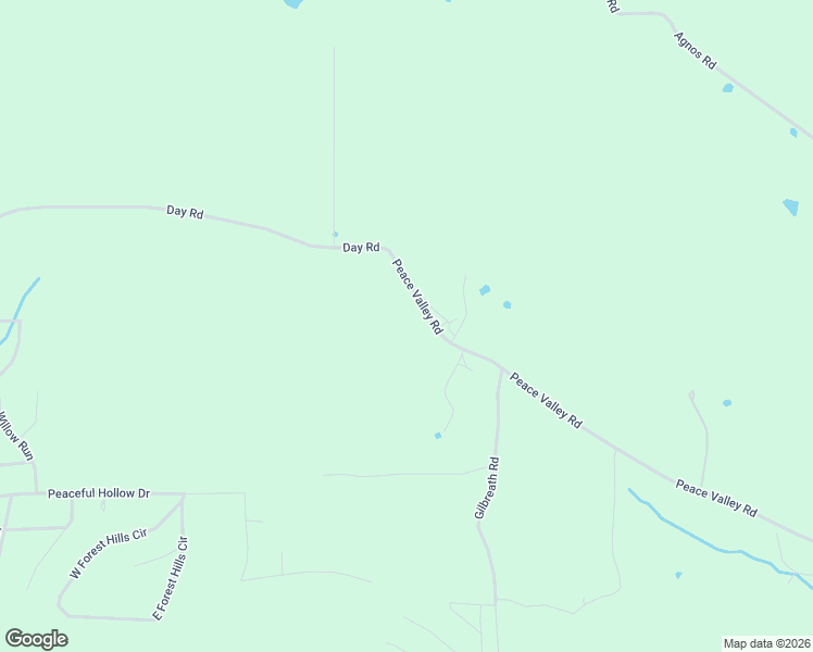 map of restaurants, bars, coffee shops, grocery stores, and more near 1017 Peace Valley Road in Ash Flat