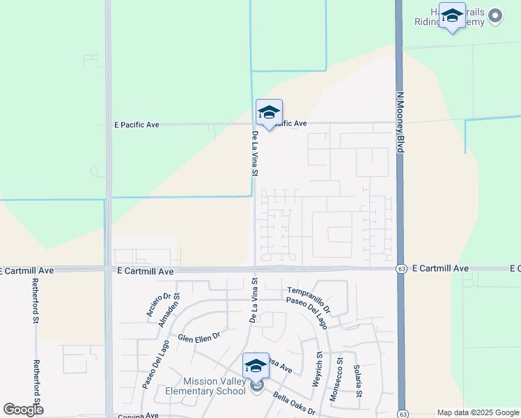 map of restaurants, bars, coffee shops, grocery stores, and more near 2148 Avenue 248 in Tulare