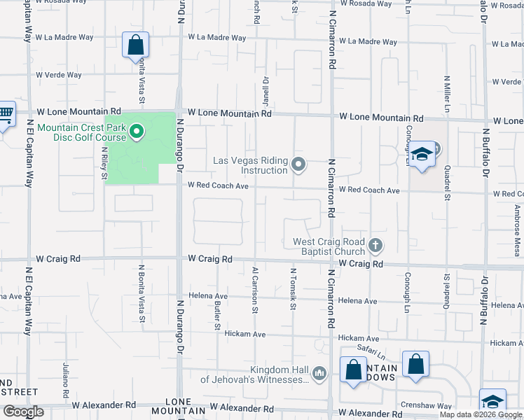 map of restaurants, bars, coffee shops, grocery stores, and more near 4518 Desert Bloom Court in Las Vegas