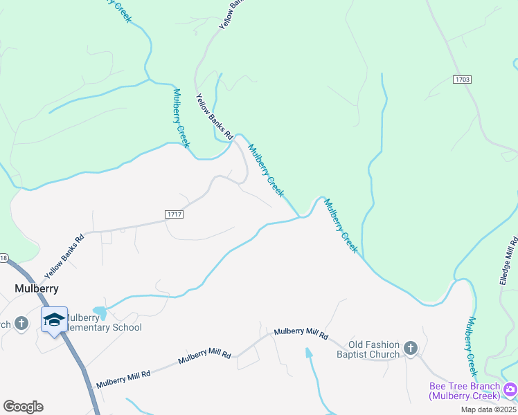 map of restaurants, bars, coffee shops, grocery stores, and more near 243 Mill Ridge Road in North Wilkesboro