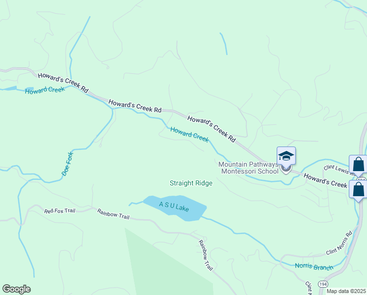 map of restaurants, bars, coffee shops, grocery stores, and more near 320 Moss Hill Road in Boone