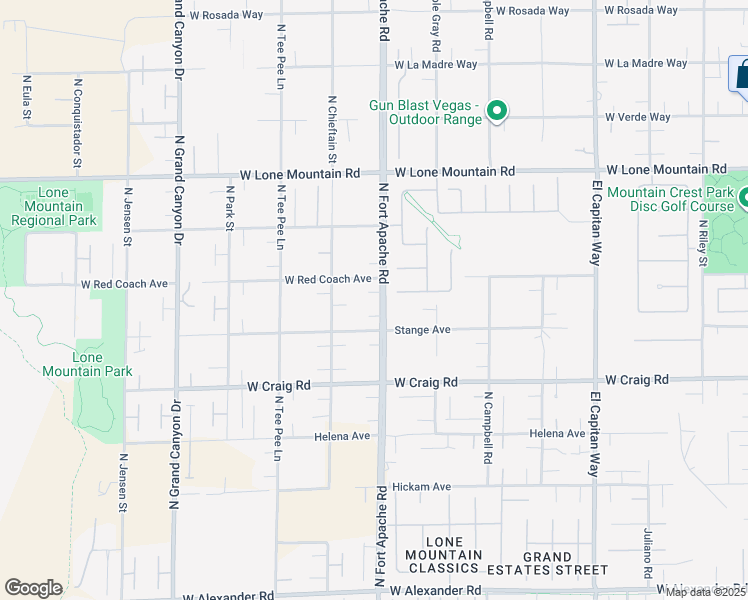 map of restaurants, bars, coffee shops, grocery stores, and more near 4555 North Fort Apache Road in Las Vegas