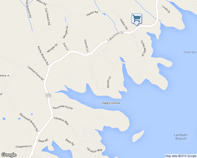 map of restaurants, bars, coffee shops, grocery stores, and more near 315 Blount Circle in Rutledge