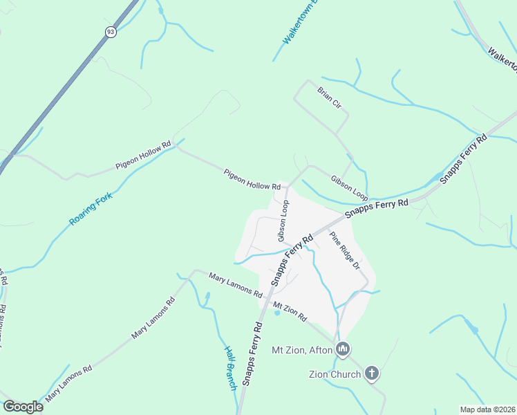 map of restaurants, bars, coffee shops, grocery stores, and more near 960 Pigeon Hollow Road in Afton