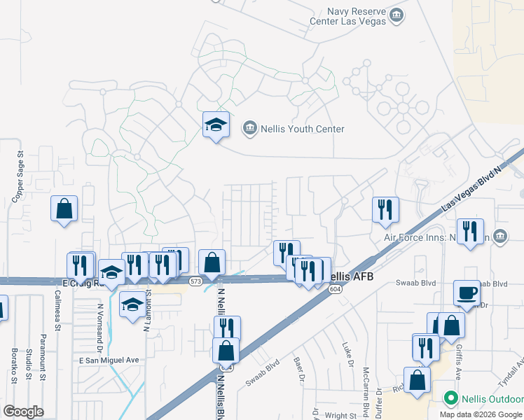 map of restaurants, bars, coffee shops, grocery stores, and more near 4650 Lime Straight Drive in Las Vegas